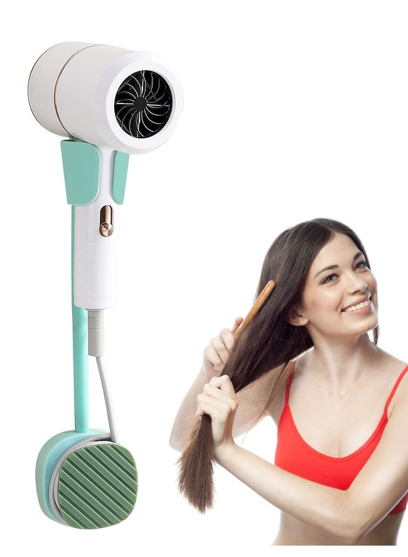 Excefore Wall Mounted Hair Dryer Holder, Self Adhesive Bracket with Tool-Free Adjustable Stand, Ideal for Bathroom, Toilet, Bedroom - Hair Stand-001 - Image 1