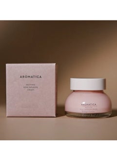 AROMATICA Reviving Rose Infusion Cream 50ml, Vegan, Anti-aging, Hydrating, Brightening cream for dry skin | with Damask Rose Water and Rose Oil | Korean Skincare  - Image 1