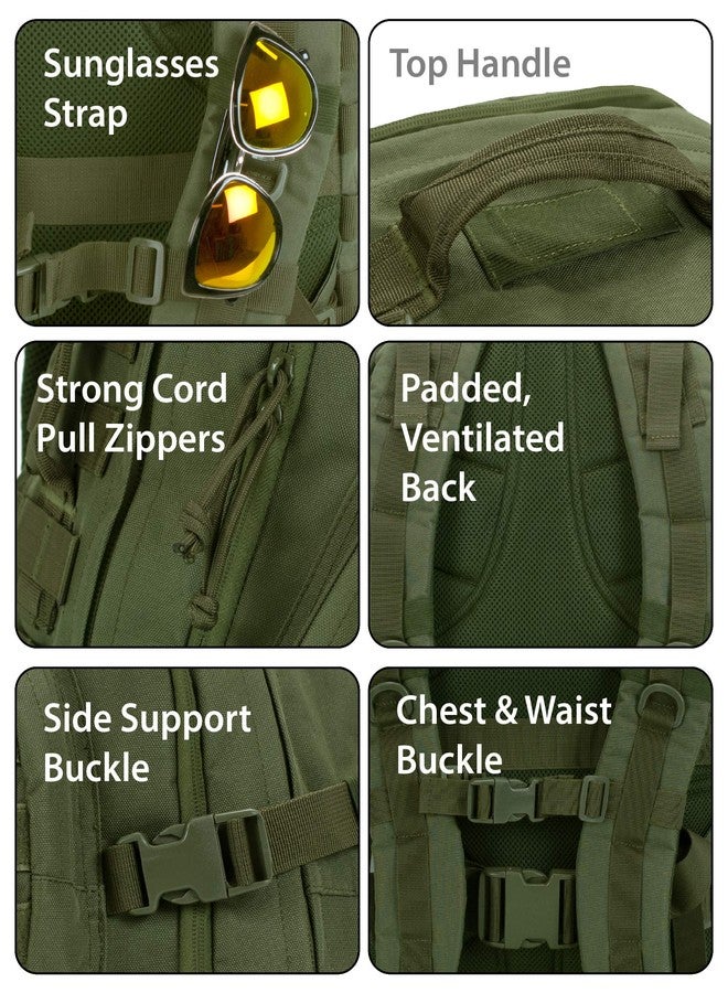 Rockland Military Tactical Laptop Backpack, Green, Large - Image 4