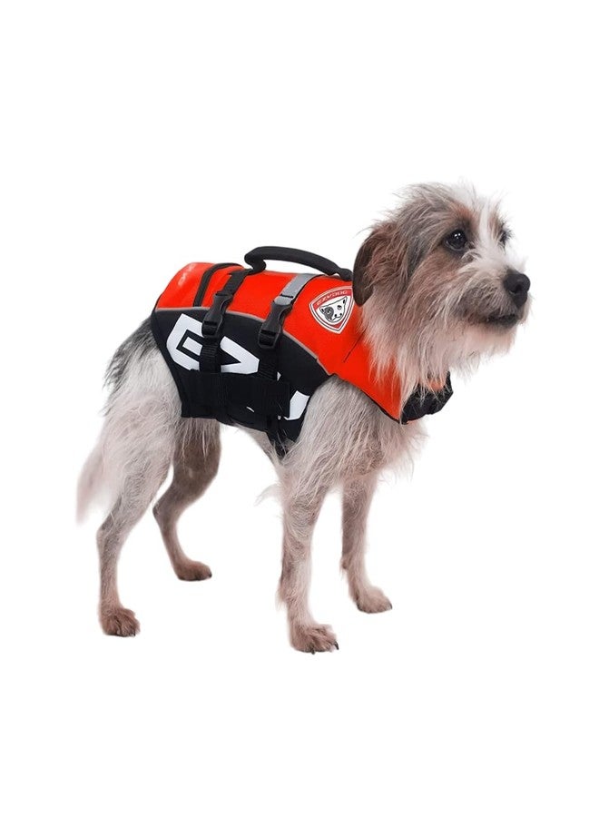 EzyDog DFD Micro Dog Life Jacket for Small Dogs - Adjustable Swimming Safety Vest for Dogs Under 15 Pounds with Reflective Trim & Durable Grab Handle (XX-Small, Red) - Image 1