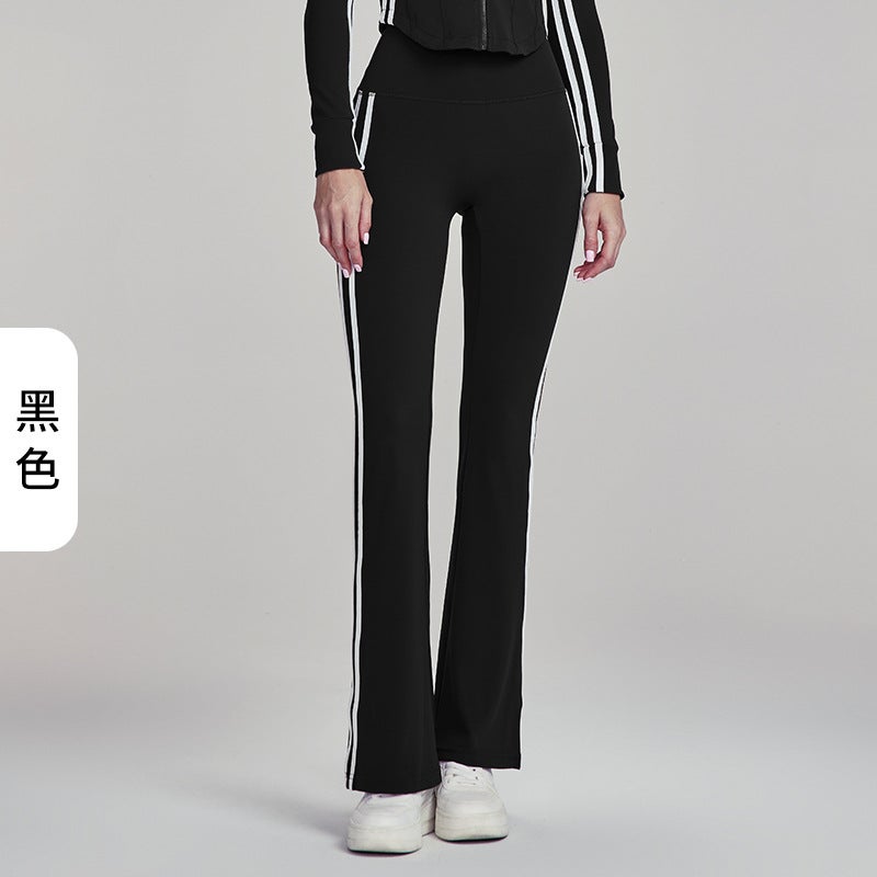 Ningbo Calorie High Waist Yoga Flared Pants – Slimming Wide Leg Fitness Trousers - Image 1
