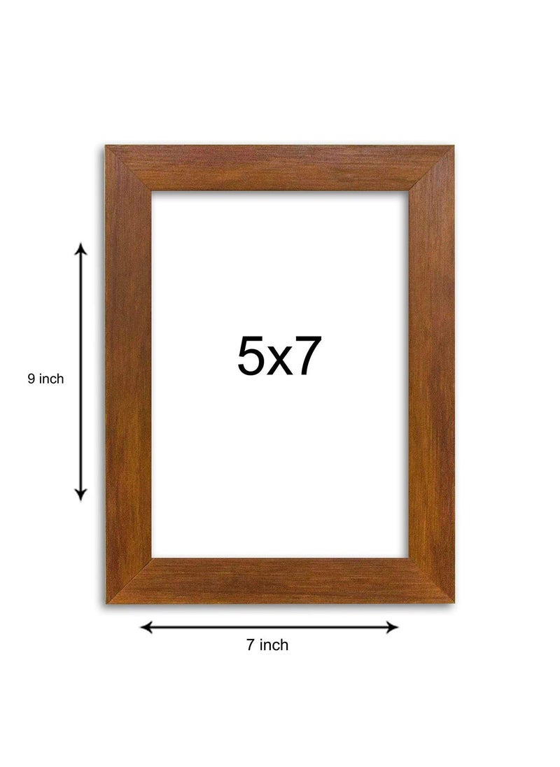 Art Street Art Street Synthetic Brown Wall/Table Photo Frame For Office & Home, Bedroom, Office Desk, Living Room (Picture Size 5 X 7 inches)  - Image 3