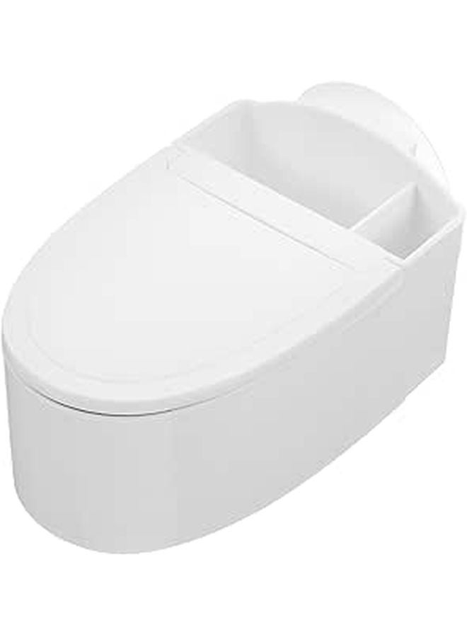 Wall Mounted Toilet Shaped Ashtray With Lid Bathroom Ash Holder For Home Office - Image 1