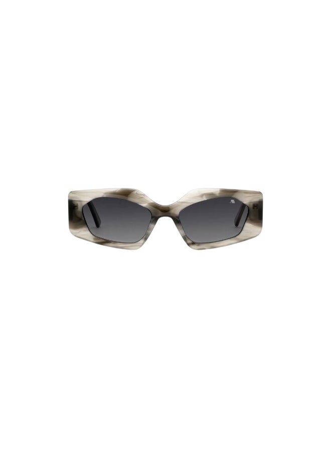 Kemet Eyewear Irregular Full Rim Women Zia Beige Dark Gray Lens  - Image 2