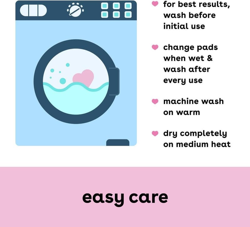 Bamboobies Overnight Nursing Pads, Ultra-Soft Velour, Reusable and Washable for Nightly Use, Leak-Proof Pads for Breastfeeding, 4 Pads - Image 5