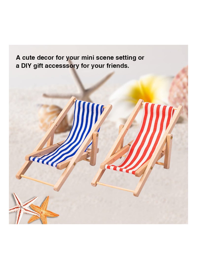 NIBEMINENT 15 Pcs Micro Landscape Miniature Decorations Beach Decoration Ornaments Small Chair Model Parasol Palm Tree Decorative Accessories for DIY Zen Garden - Image 4