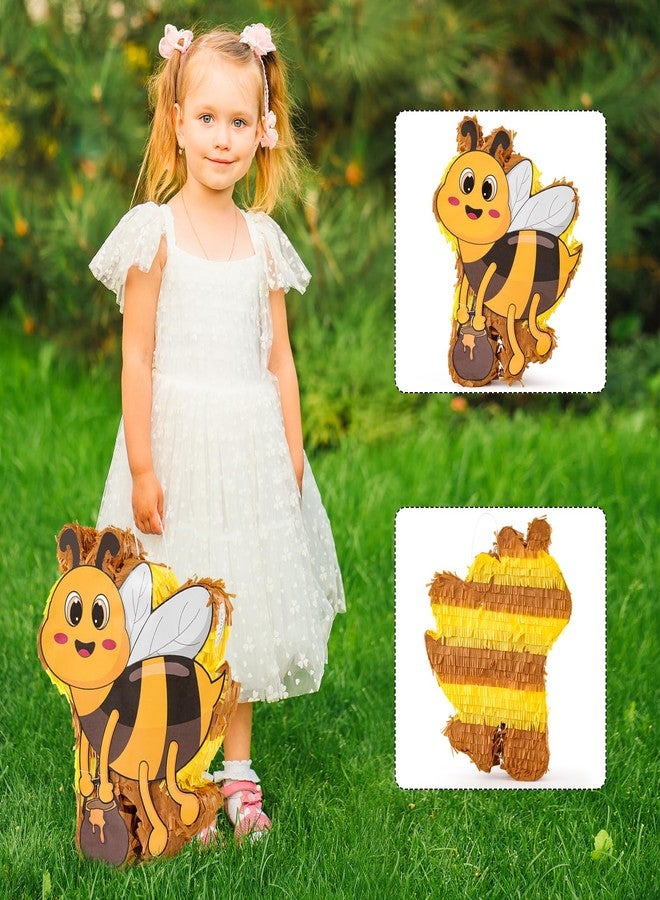VinTS Bee Piñata Kids Piñata with Blindfold and Stick for Birthday Party School Activities Game - Image 4