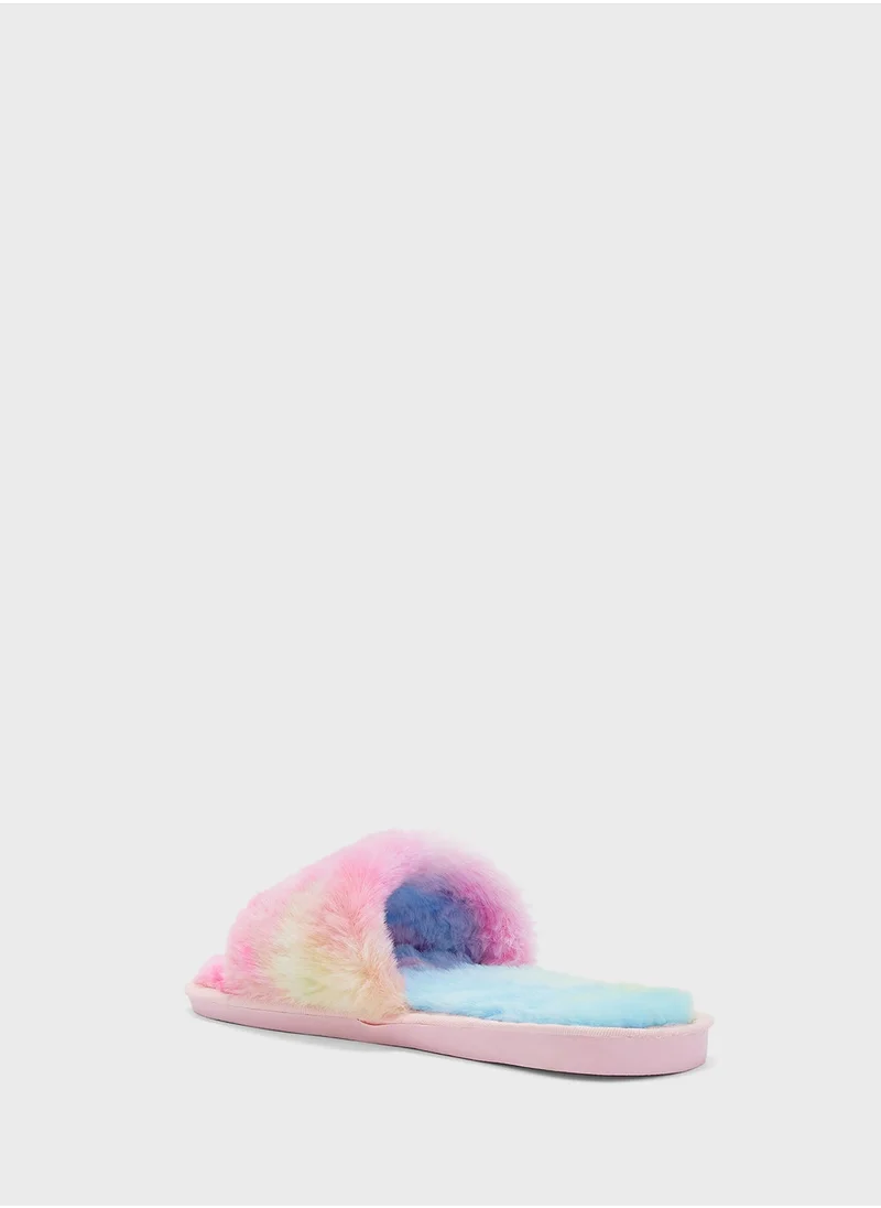 جينجر Pastel Stripe Bedroom Slipper
