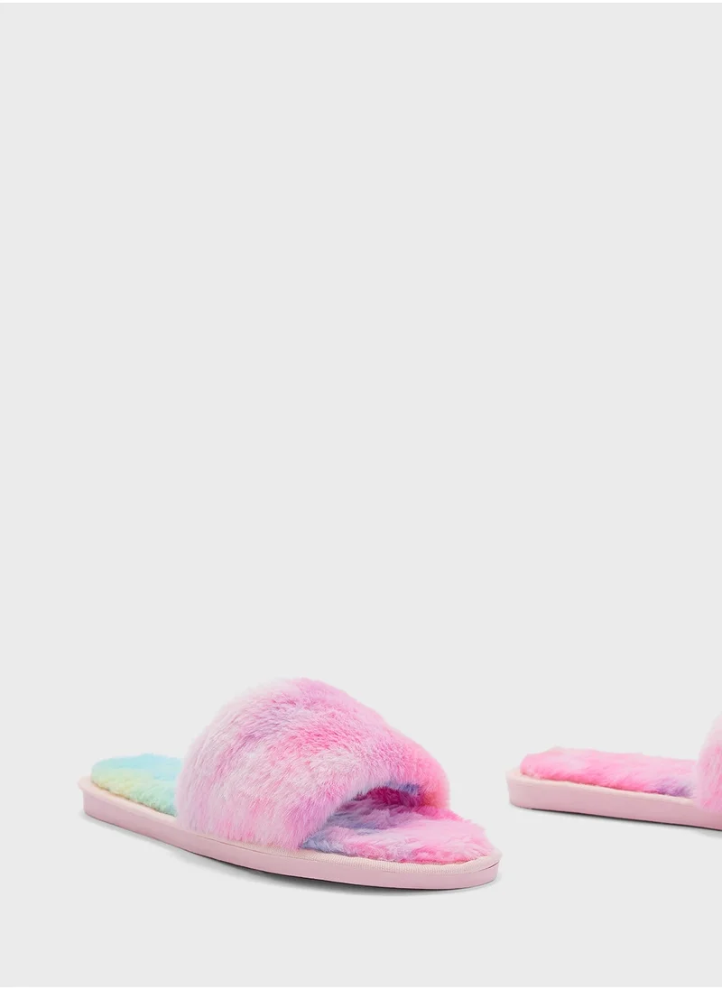 جينجر Pastel Stripe Bedroom Slipper