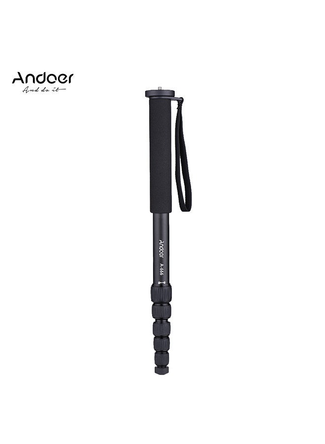 ANDOER - A-666 181cm/5.9ft Telescoping Aluminum Camera Monopod Unipod Stick 6-Section Max. Load 10kg/22Lbs with Carry Bag for Camcorder Video Studio Photography - Image 1