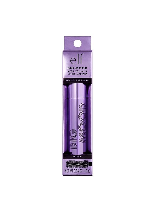 elf Big Mood Mascara, Instantly Creates Long-Lasting, Bold & Lifted, Voluminous Lashes, Infused with Jojoba Wax, Black, 0.30 fl Oz - Image 5