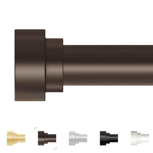 hei! dear Extra Long Curtain Rods 120 to 170 Inch(10-14ft),1Inch Bronze Adjustable Extra Long Curtain Rod,Heavy Duty Decorative Window Curtains Rod for Bedroom - Image 1