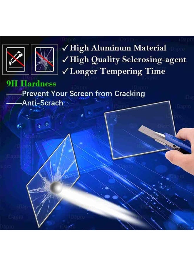 SJet 2 PACK Screen Protector for Sony Alpha ZV-E10 ZVE10 ZV-E10L ZVE10L ZV-1F ZV1F ZV-1 II ZV-1 ZVI ZV1II [Not for ZV-E10 II], 0.3mm 9H Hardness Tempered Glass Cover Anti-Scrach Anti-Bubble  - Image 4