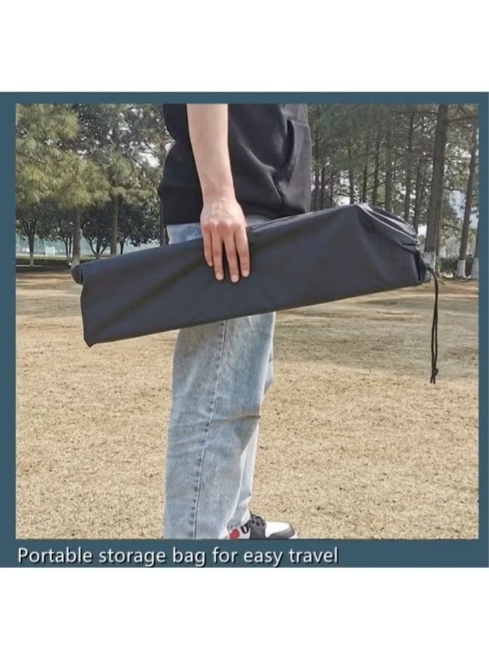 Portable Folding Roll-Up Camping Table, 56x40x41cm, Black - Image 3