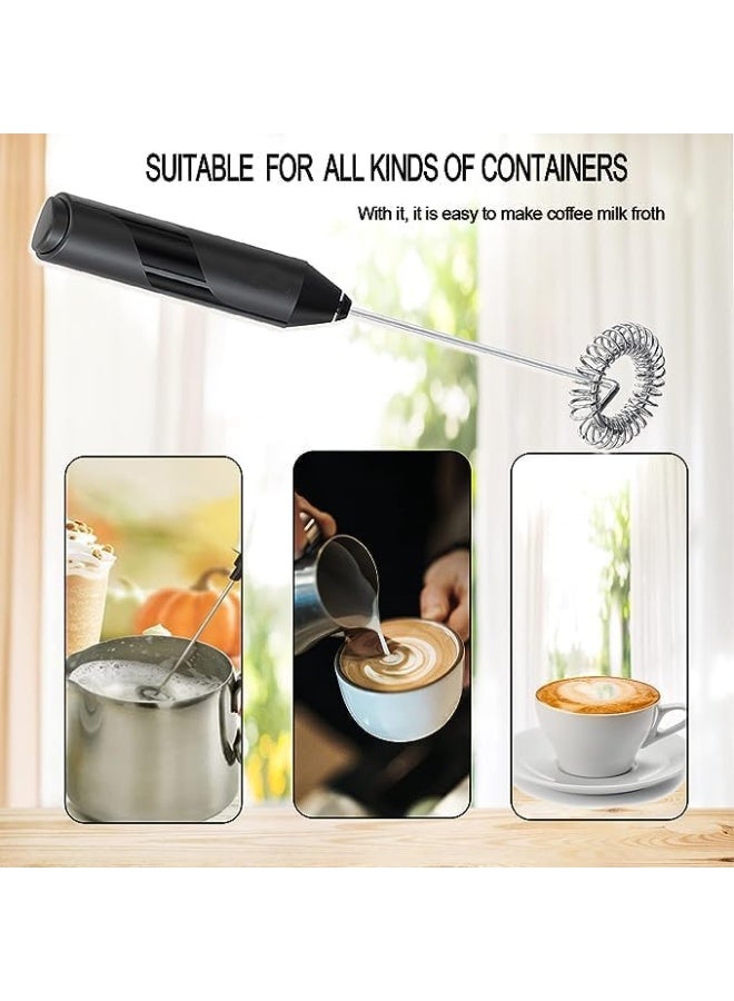 ECVV Milk Frother Handheld, Battery Powered Drink Mixer for Matcha Coffee, Electric Portable Whisk Drink Mixer Mini Foam Maker for Hot Chocolate Frappe Latte |with stand| - Image 5