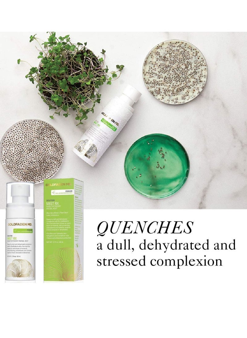Goldfaden MD GOLDFADEN MD Mist RX | Daily Nutrient Face Mist | w/Aloe Vera Water, Plant Stem Cells & Antioxidants | Delivers Hydration & Revitalizes | Nourishing Makeup Setting Spray | 2.0 fl oz / 80 mL  - Image 2