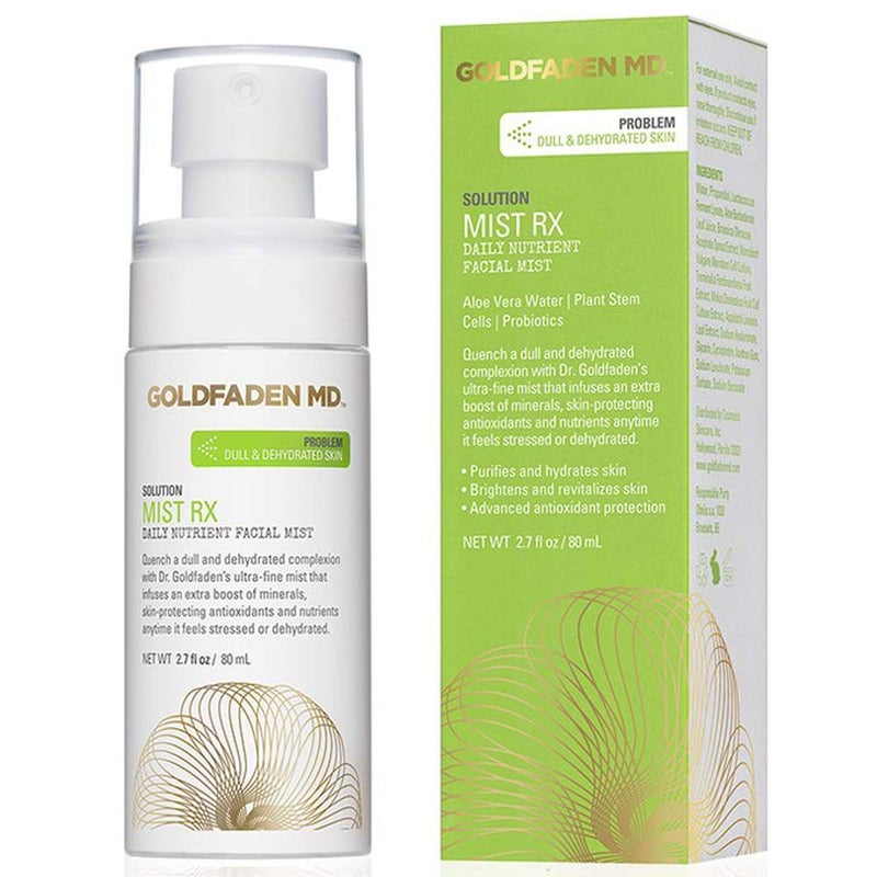 GOLDFADEN MD Mist RX | Daily Nutrient Face Mist | w/Aloe Vera Water, Plant Stem Cells & Antioxidants | Delivers Hydration & Revitalizes | Nourishing Makeup Setting Spray | 2.0 fl oz / 80 mL - Image 1