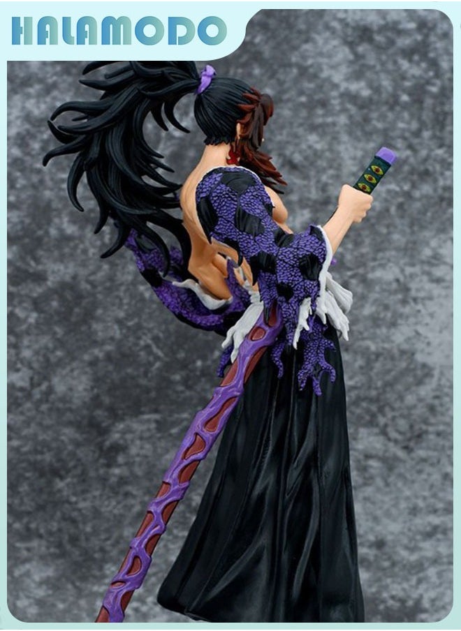 HALAMODO Kokushibo Standing PVC Figure，Birthday Gift, Desk Ornament and Impressive Collectible 30.5 cm  - Image 3
