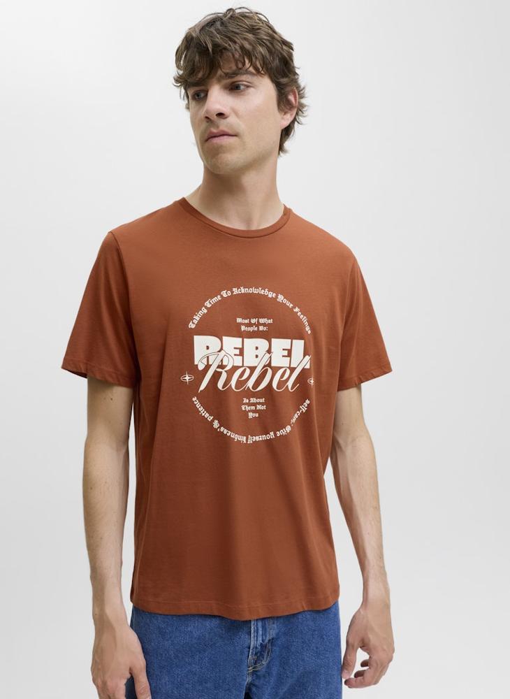 JJ Rebel Rebel Regular Fit Crew Neck T-Shirt - Image 1