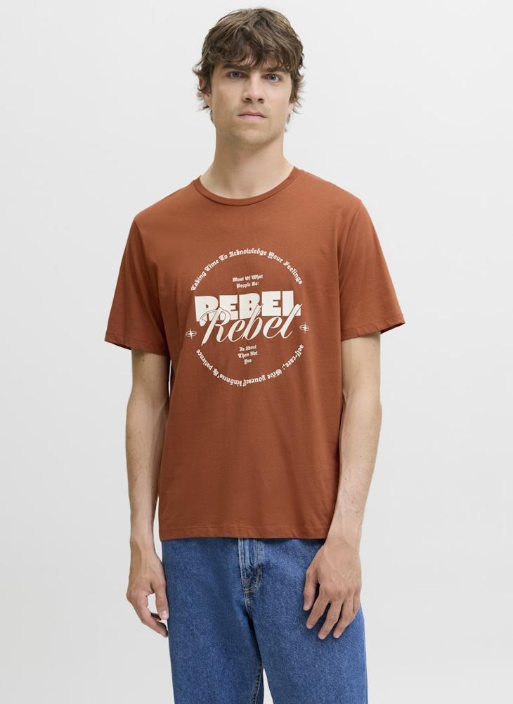 JJ Rebel Rebel Regular Fit Crew Neck T-Shirt - Image 5