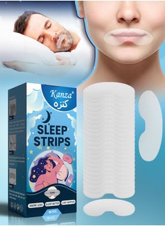 Kanza 90Pcs Sleep Strips Mouth Tape for Sleeping Sleep Mouth Strips for Less Mouth Breathing Advanced Gentle Mouth Strips for Nasal Breathing Improve Sleep Quality and Stop Snoring Solution Strips  - Image 1