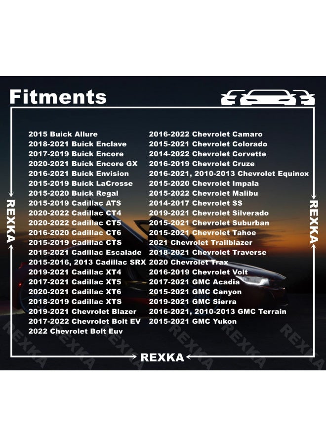 Rexka Rexka Fender Liner Splash Shield Bolt Screw 11548270 Compatible with GM Chevrolet Camaro Colorado Cruze Equinox Impala Malibu Traverse Cadillac ATS CT6 CTS XT5 XTS (Pack of 10)  - Image 2