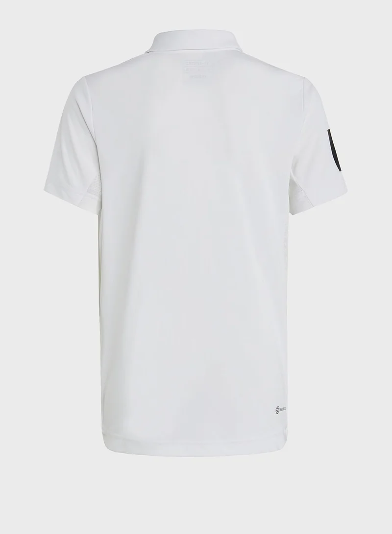 Adidas Kids 3 Stripes Club Polo