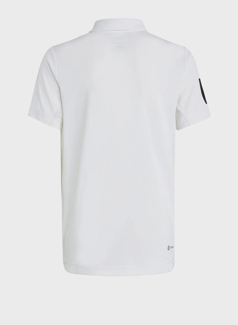 Adidas Kids 3 Stripes Club Polo