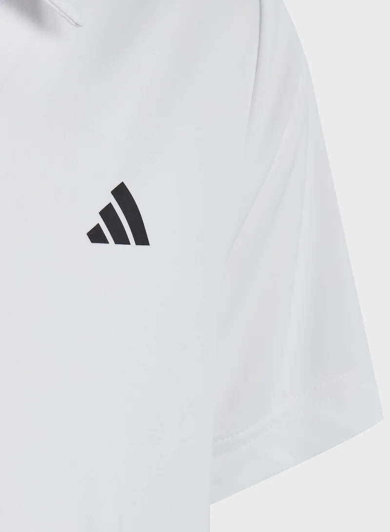 Adidas Kids 3 Stripes Club Polo