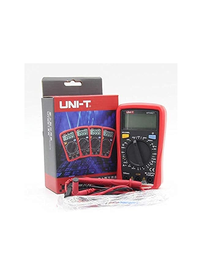 UNI-T ECVV Ut33C Plus Digital Palm Size Multi Meter Voltmeter Ammeter Resistance Lcr And Temperature With Backlight - Image 4