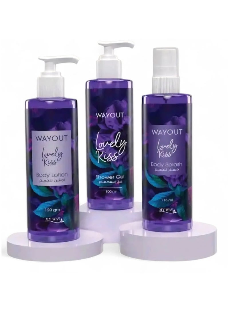 Lovely Kiss ( Body Lotion - Body Splash - Shower Gel )