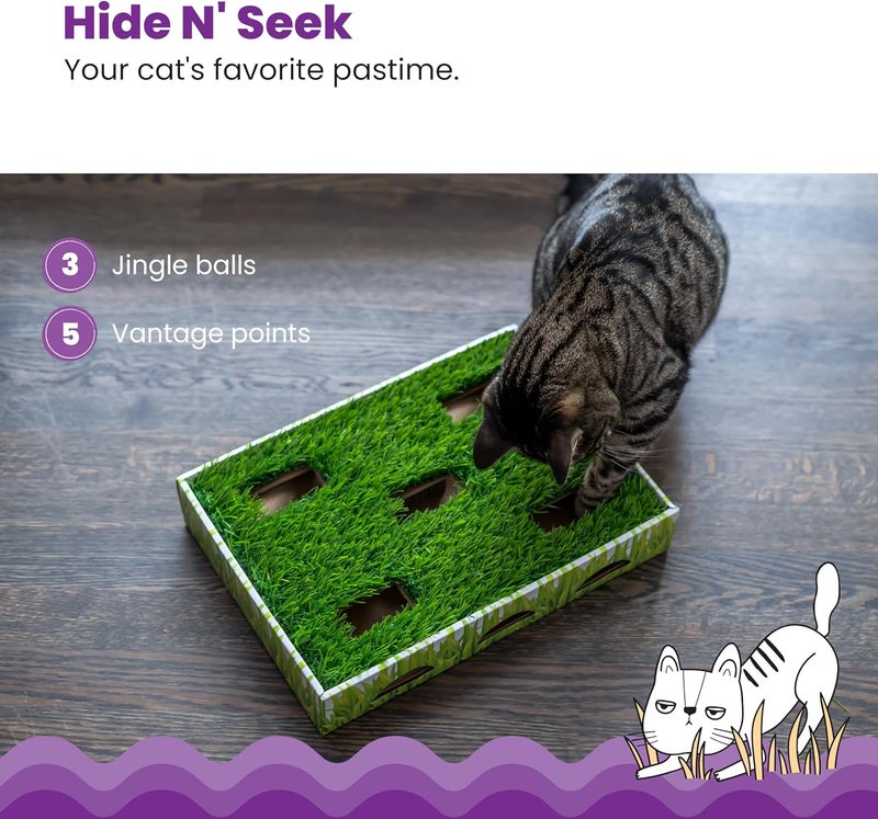 Catstages Grass Patch Hunting Box Cat Toy - Image 5