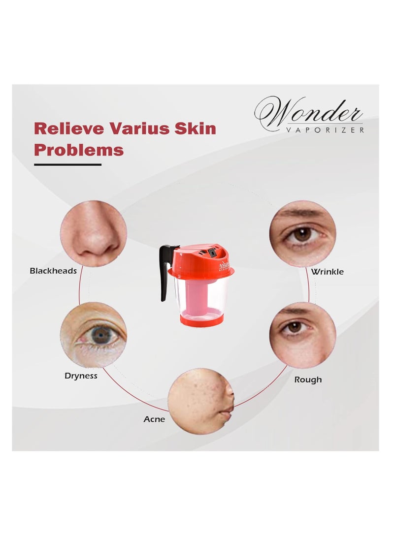 Wonder Steam Inhaler Sauna Vaporizer for Blackheads Removal, Cold & Cough, Rejuvenate Skin for Youthful Complexion, Helps in Breathing Disorders, Face Humidifier - Image 3
