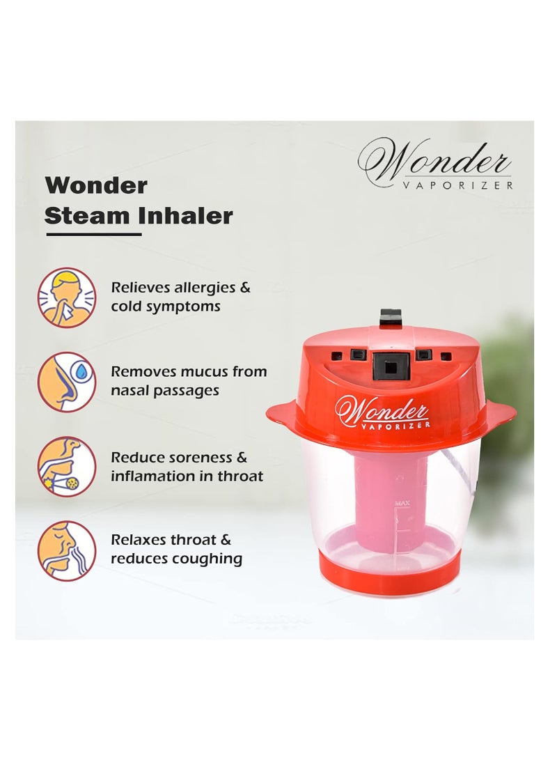Wonder Steam Inhaler Sauna Vaporizer for Blackheads Removal, Cold & Cough, Rejuvenate Skin for Youthful Complexion, Helps in Breathing Disorders, Face Humidifier - Image 4