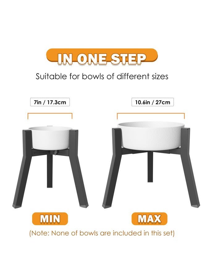 TIDANT 2Pack Elevated Dog Bowl Stand for Large Dogs, Adjustable Width 7-10.6", Raised Food Water Bowl Stand, Bowl NOT Included - Image 2