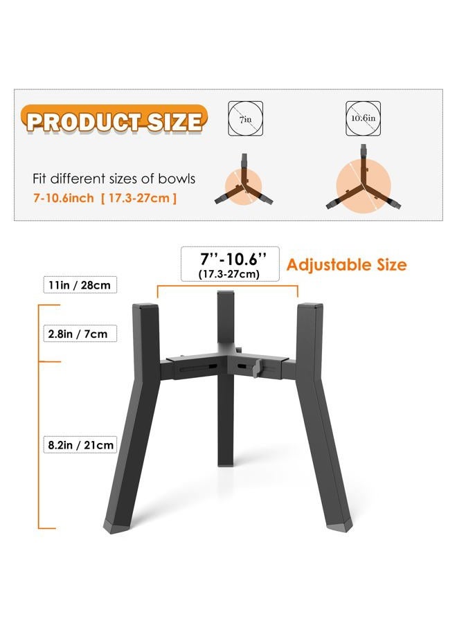 TIDANT 2Pack Elevated Dog Bowl Stand for Large Dogs, Adjustable Width 7-10.6", Raised Food Water Bowl Stand, Bowl NOT Included - Image 3