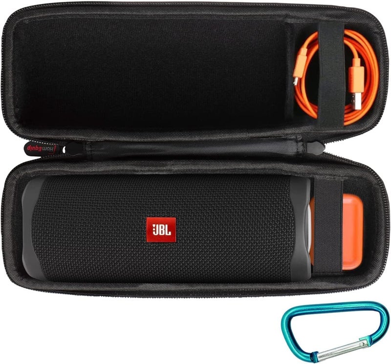VERTUS® Protective Hard Case Box Travel Carrying Zipper Cover Compatible for JBL Flip 7 / Flip 6 / Flip 5 / Flip 4 / Flip 3 / Flip Essential (Black) - Image 1