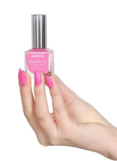 JESSICA BioPure All Natural Nail Polish, Vegan, Bio-sourced Ingredients, 21-Free (HIMALAYAN PINK)  - Image 2