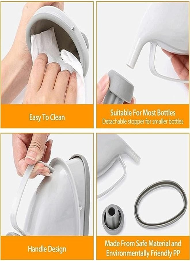 Generic - 2 Unisex Urination Devices, Portable Urinals for Women, Reusable Travel Mobile Toliet Potty Funnel，Car Toilet Mobile Toilet Portable Urinal for Camping, Hiking, Outdoor Activities - Image 1