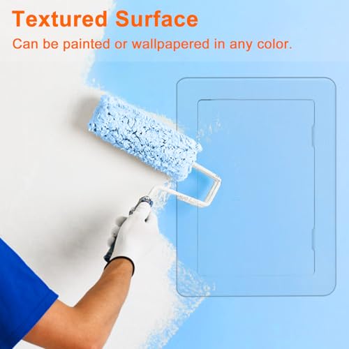 Suteck Plastic Access Panel for Drywall Ceiling 6 x 9 Inch Reinforced Plumbing Wall Access Doors Removable Hinged White - Image 4