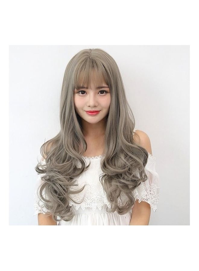NIBEMINENT Front Wavy Wig Grey - Image 2