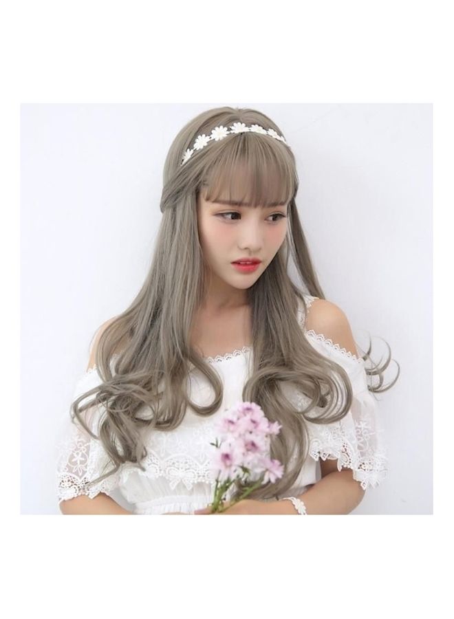 NIBEMINENT Front Wavy Wig Grey - Image 3