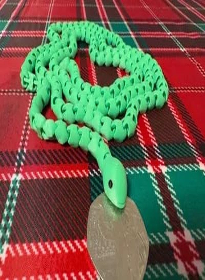 Beoals Bendable Snake Toy, Green, 3D Fidget Sensory Toy - Image 5