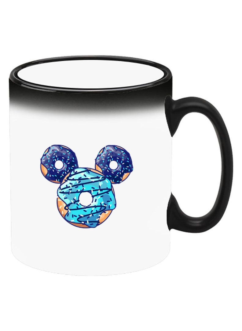 Theodor Color Changing Heat Sensitive Ceramic Mug, Image Revealed When HOT Liquid is Added! Donut Mickey - Image 2