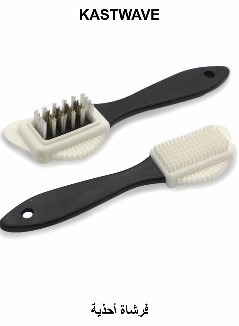 KASTWAVE Shoe Brush Set, 2 Pcs Suede Shoe Brush And Scrub Brush - Image 1