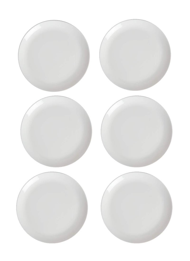 Luminarc Luminarc Opalware Diwali Dinner Plate, 27 cm, White, 6 Piece  - Image 4