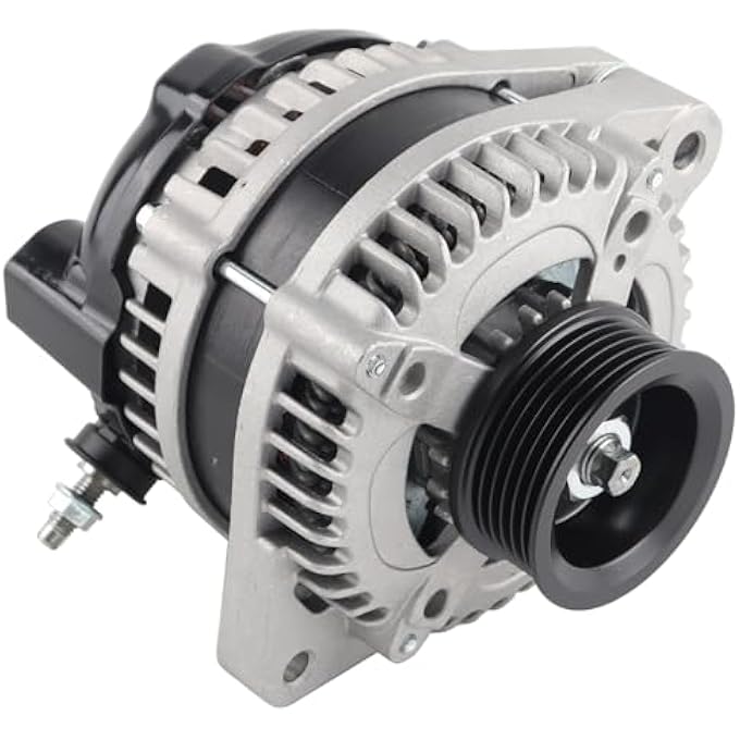 MISIOEK Alternator 130A 12V 6-Groove Pulley Compatible with 2004-2007 Honda Accord 3.0L,Replace 31100-RCB-Y01 104210-3500 - Image 3