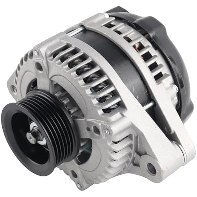 MISIOEK Alternator 130A 12V 6-Groove Pulley Compatible with 2004-2007 Honda Accord 3.0L,Replace 31100-RCB-Y01 104210-3500 - Image 1