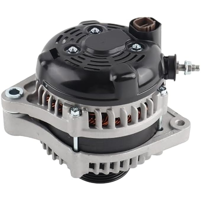 MISIOEK Alternator 130A 12V 6-Groove Pulley Compatible with 2004-2007 Honda Accord 3.0L,Replace 31100-RCB-Y01 104210-3500 - Image 4