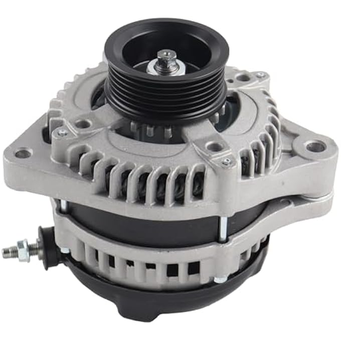 MISIOEK Alternator 130A 12V 6-Groove Pulley Compatible with 2004-2007 Honda Accord 3.0L,Replace 31100-RCB-Y01 104210-3500 - Image 2